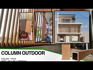 WPC OUTDOOR COLUMN INSTALLATION | EXTERIOR DESIGN | 9CM