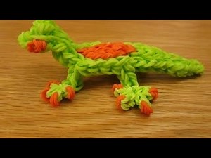Rainbow Loom Gecko Lizard Charm. Gomitas