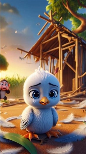 kabutar ans baby kabutar making a tree house 🏡#ai #kabutar #treehouse #cartoon #shorts