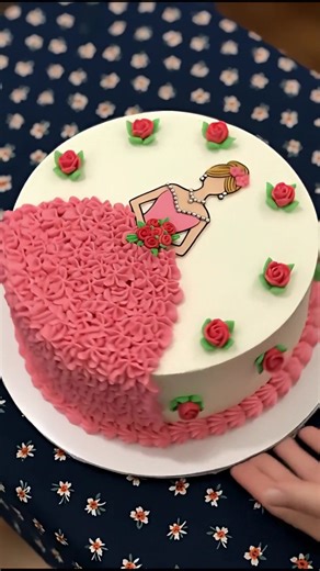 “Roselace Bloom Cake🎂👗🌸.” It’s a poetic tribute to femininity, grace, and celebration—perfect for birthdays, ballet-themed gatherings. #cake #cakedecorating #cakeideas #baking | Rechartcake