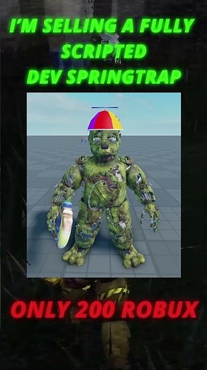 (dm for me) FULLY SCRIPTED SPRINGTRAP IS INSANE #roblox #fnaf #gaming
