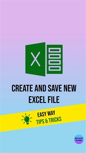 How to create and save an Excel file properly #excel #exceltips #microsoft