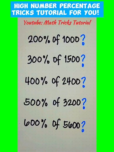 Very Useful Percentage Hacks - FAST and EASY! | Math Tricks Tutorial