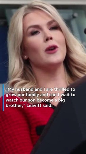 White House Press Secretary Karoline Leavitt says she's having a baby girl