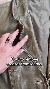 Vintage Earth | Removing creases and folds from leather ☆ ☆ #thriftlife #thriftqueen #thriftstorefinds #thriftfinds #thrift #thriftstore #vintage #ootd... | Instagram