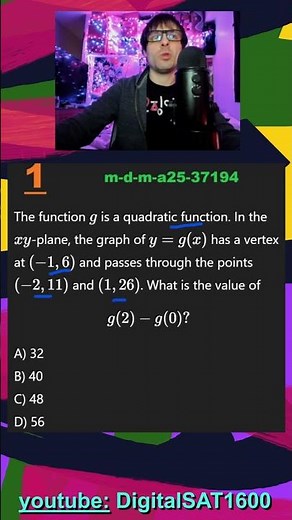 Quadratics in Desmos | March SAT Math