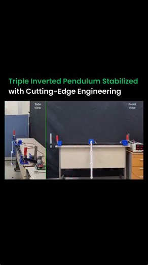 Artificial Intelligence (Ai) •Technology • Robotics on Instagram: "Ever seen a triple inverted pendulum transition across all eight equilibrium points perfectly? This setup isn’t just theory, it’s real-time control running at 1 millisecond precision. Implemented with Simulink and LW-RCP02 hardware, it’s a perfect example of control theory in action. If you want more mind-blowing tech like this, 👉👉Fallow @aiupdates.hub for more fascinating AI and robotics developments 🎥: Embedded Control Lab, 