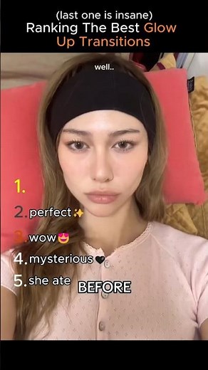 Ranking The Best Glow Up Transitions #glowup