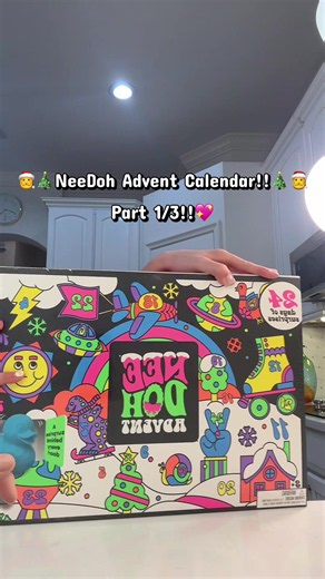 Needoh Advent Calendar Uboxing!! Part 1/3💖 #fyp #viral #needoh #squishy #asmr @NeeDoh Official