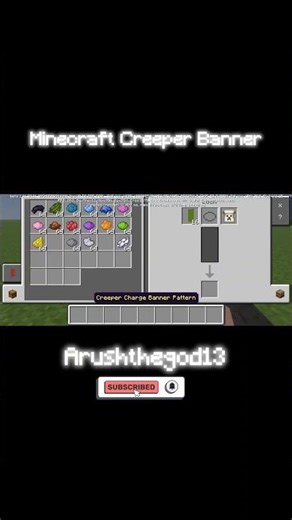 Minecraft Creeper Banner #minecraft #edit #minecraftgameplay #gaming