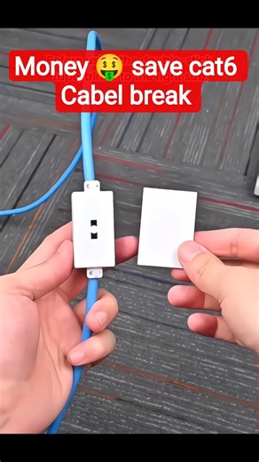 Internet Cable Toot Gayi? 😱 Fix it in 2 Minutes (Cat6 Junction Box) #cat6 #networking #shorts #money