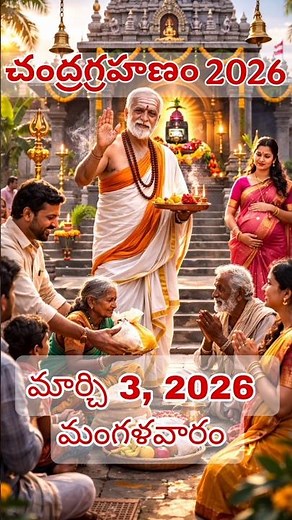 మార్చి 3, 2026 చంద్రగ్రహణం పూర్తి వివరాలు #chandragrahanam #ytshorts #new #sivaya #sreekrishna