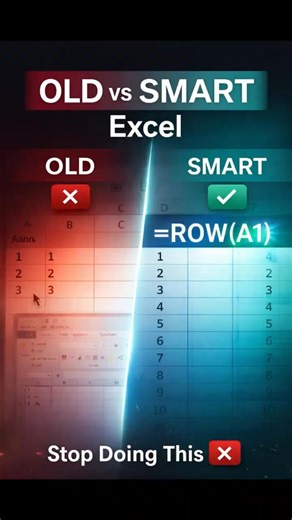 Old vs Smart Excel 😳 Stop Filling Numbers Wrong! #excel #exceltips #productivity