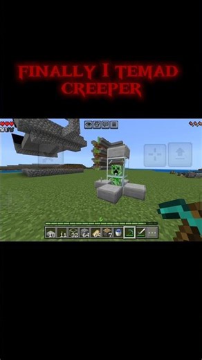 finally I tamed creeper #minecraft #ghostgamer #temad