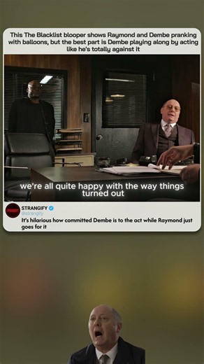This The Blacklist blooper shows Raymond and Dembe pranking with balloons, but the best part is