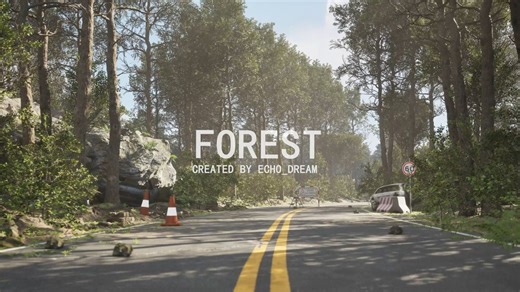 大学生自学UE5第一次制作电影场景短片《Forest》