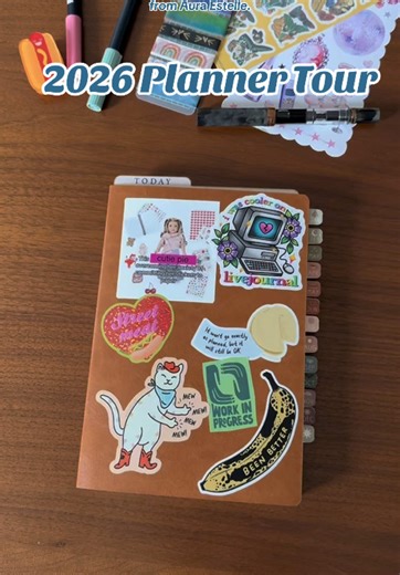 Planner setup tour featuring my new beauty from @Aura Estelle ✨ Pencil board: @danicainpages Month tabs: @Marigona Suli #PlannerTok #JournalTok #PlannerSetup #Planner #Hobonichi