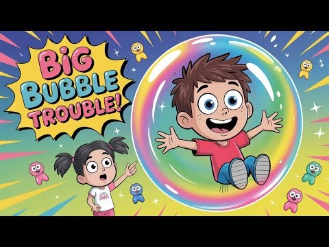 Bubble Trouble: A Chewy Adventure! | Funny Kids Cartoon About Cause & Effect