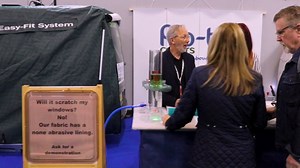 Protec Covers are at the Caravan, Camping & Motorhome Show, NEC all week and we managed to grab one of the guys away for a quick chat to find out more about why a caravan cover is so important. | Caravan Times