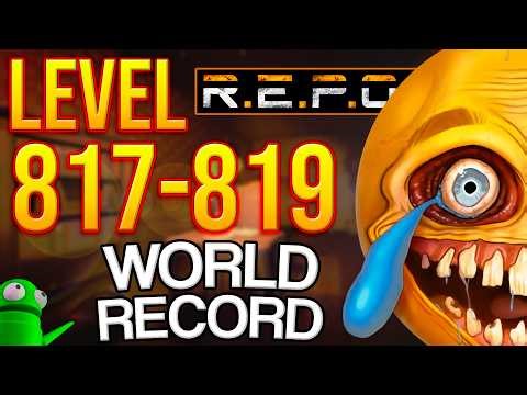 R.E.P.O. Solo World Record Level 817-819 | ALMOST FELL INTO THE VOID!💀