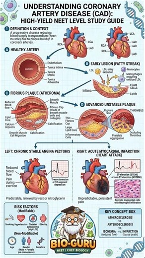 Coronary Artery Disease NEET Biology