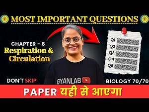 Class 12 Biology | Chap 8 Respiration and Circulation- Most Important Question Gyanlab -Anjali Patel