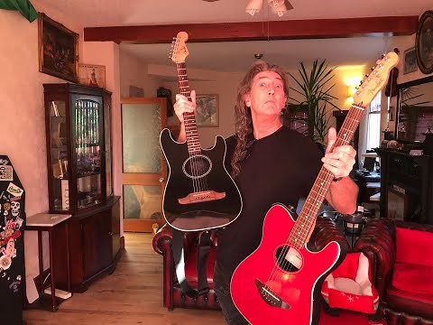 Fender Telecoustic vs Stratacoustic demo and review