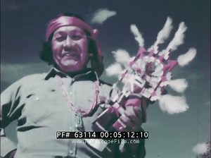 CREATION OF A HOPI KACHINA DOLL 1960 NATIVE AMERICAN DOCUMENTARY JIMMY KEWANWYTEWA 63114