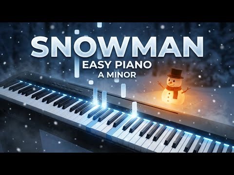 🎹 Sia – Snowman | Synthesia Tutorial (Easy Version) ❄️ A minor