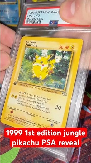 Jungle Pikachu 1st Ed 1999 PSA Grade Reveal