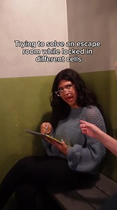 Trying to solve an escape room while locked in different cells... If you saw the door open- no you didn't! #escapethis #escaperoom #madagascar #comedy #relatable