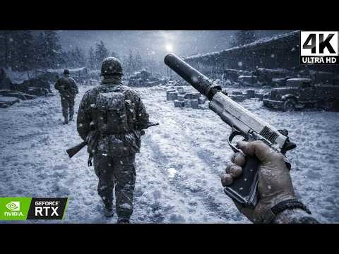 Stealth Ambush on a German Camp in Belgium | Realistic Ultra Graphics Gameplay 4K Call of Duty WW2