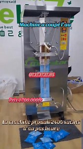 609K views · 8.2K reactions | MACHINE INDUSTRIEL 1,700,000F UNE BOUCHES A 230.000F(DEUX BOUCHES A 330.000F Machine a scellé gobelet nouveau 85mil Grande promo ouvert ⭕️Localisation YOPOUGON PHAMACIE KENYA ✅️MACHINE IMPORTÉ 1,700,000F ✅️VERTICAL A 430,000F ✅️MANUEL A 60,000F ️Watsap (07-17-17-17-85) Num(07-17-17-17-89) | Vente machine à couper l'eau automatique | Facebook