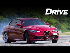Alfa Romeo Giulia Quadrifoglio on road & track by DRIVE Magazine [English subs]