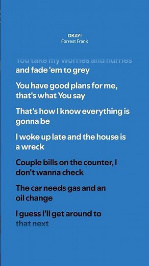 OKAY! - Forrest Frank (Lyrics)