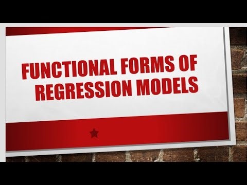 Functional forms of regression models