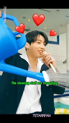 Jungkook makes a mess staff struggles😅😅 #bts #jungkook #shorts #viral #trending