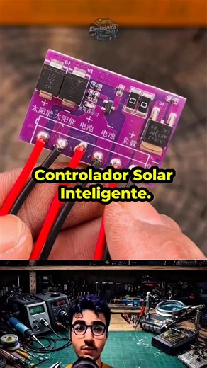 Controlador solar inteligente. #electronica #electronics #herramientas #viral #fyp