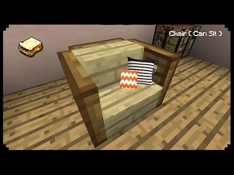 ✔ Minecraft: How to make a Better Chair (Can Sit)