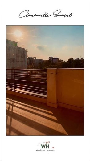 Cinematic sentimental sunset vibes #phirse #trending #gurgaon #goldenhour #timelapsesky #iphone
