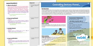 Computing: Controlling Devices Flowol Year 5 Planning Overview