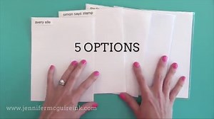 How to Store Clear Stamps Vertically