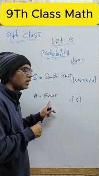 9Th Class Math || Probability || Chapter 13