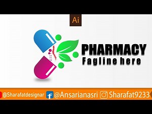 How To Make Pharmacy logo Design in | adobe illustrator cc2022) tutorials
