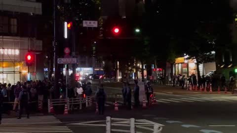 Japan: Trump Convoy Travels Through Tokyo Under Heavy Security