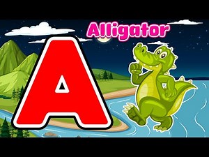 📌A to Z Alligator Song 🐊 | Fun ABC Phonics & Animal Song for Kids