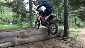 How to get over logs for beginners (skidplate method)
