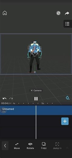 Cameraman turning around animation test (short animation)