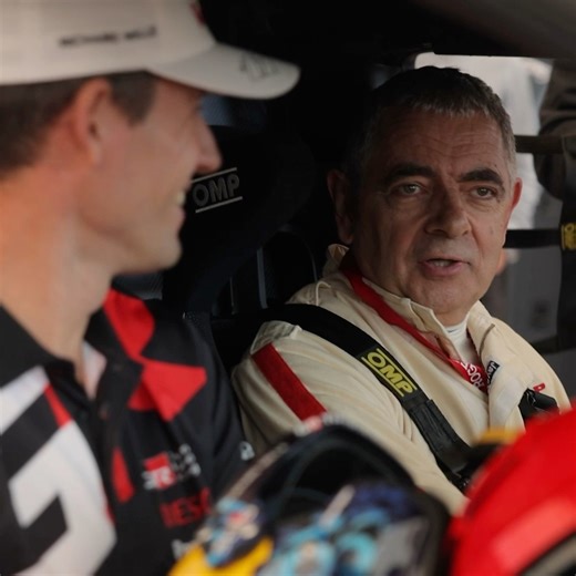 Rowan Atkinson takes the latest evolution of the hydrogen-fuelled GR Yaris H2 - and Seb Ogier - for a spin 💧 #ToyotaGAZOORacing #GRYaris #FOS | TOYOTA GAZOO Racing WRC