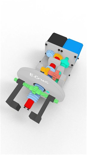 Ingenious Gripping and Twisting System #mechanism #mechanic #machinist